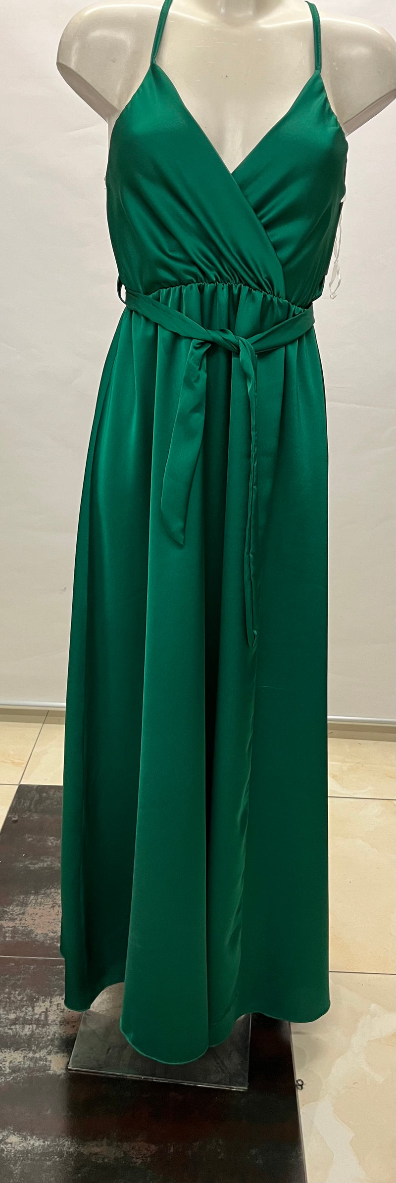 Silk kjole med bælte