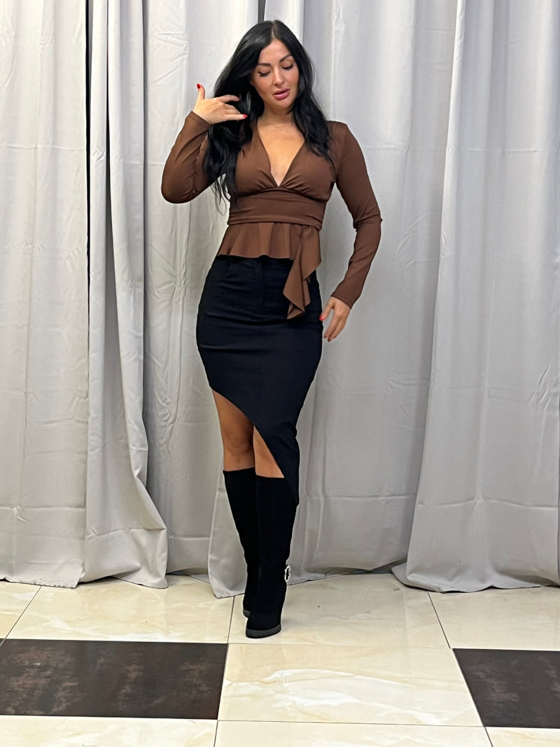 SATIN BLUSE