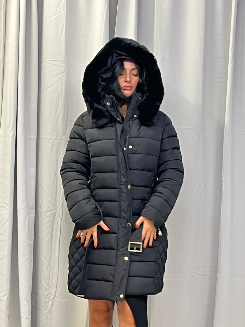 FAUXFUR PELS JAKKE SORT