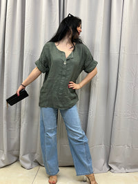 Heide hør bluse