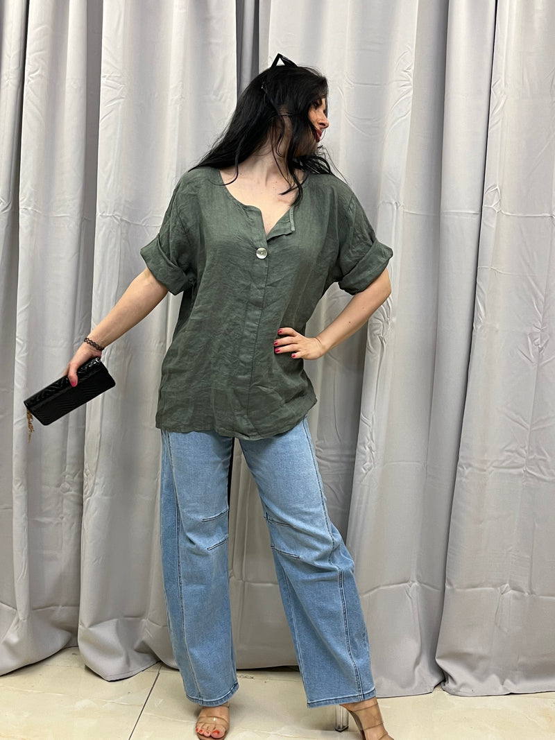 Heide hør bluse