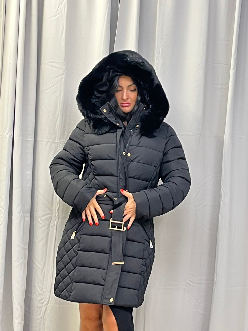 FAUXFUR PELS JAKKE SORT