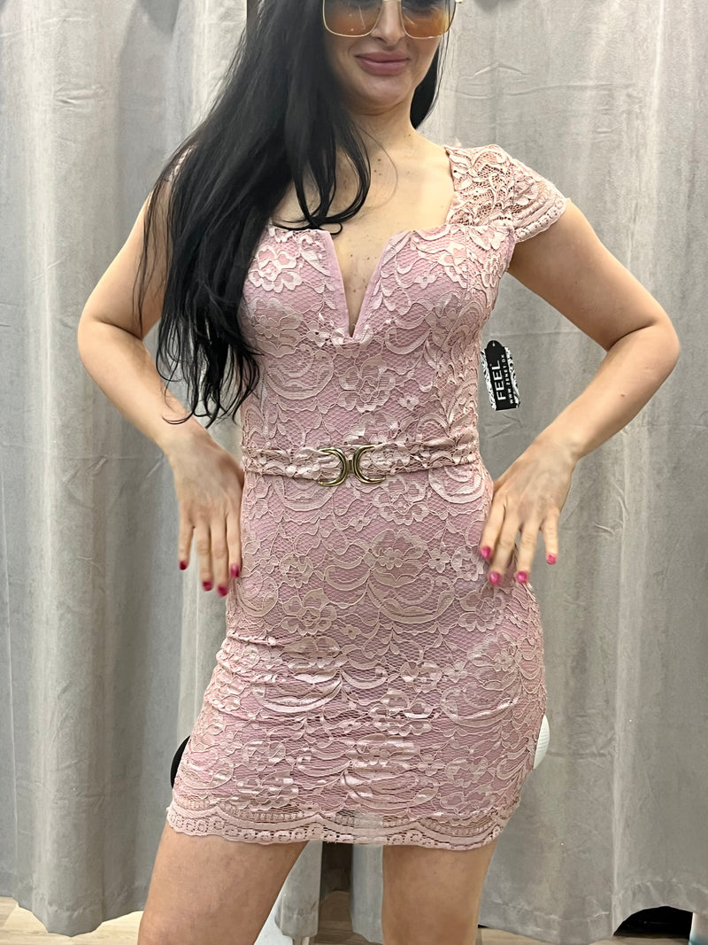 Pinky kjole