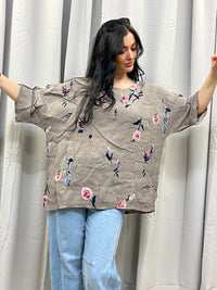 Pia hør bluse