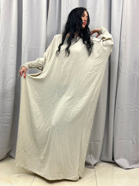 Beige abaya kjole