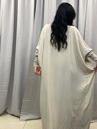 Beige abaya kjole