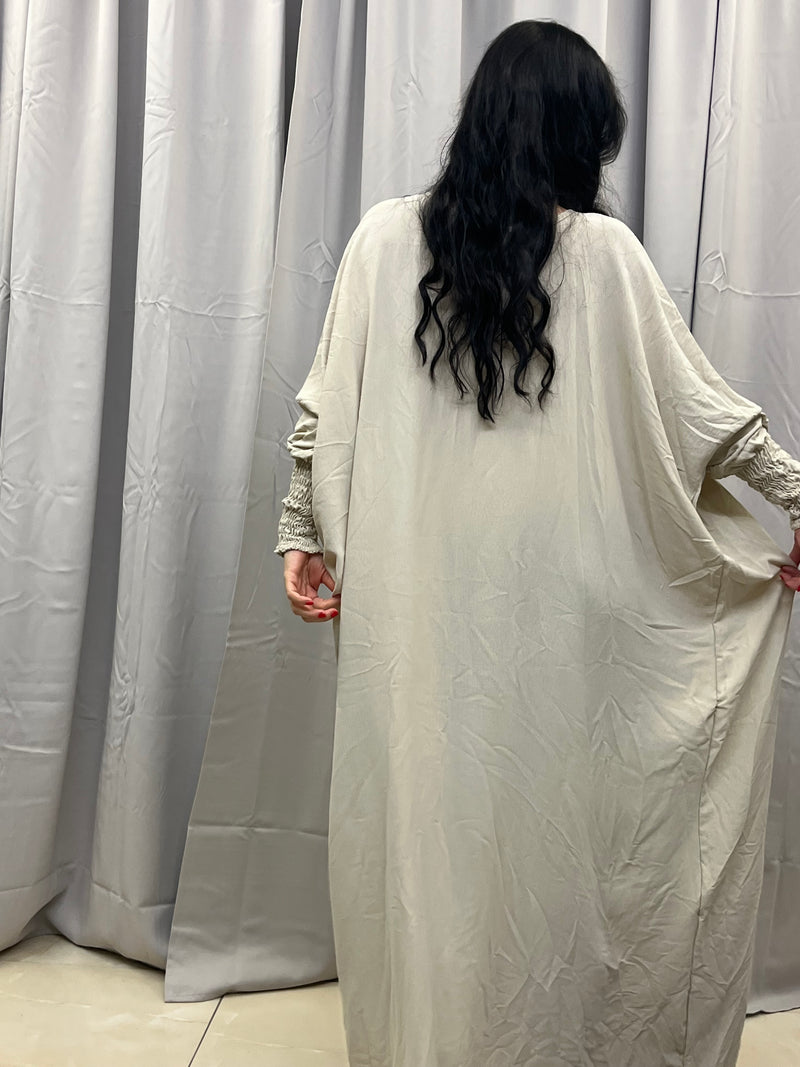 Beige abaya kjole