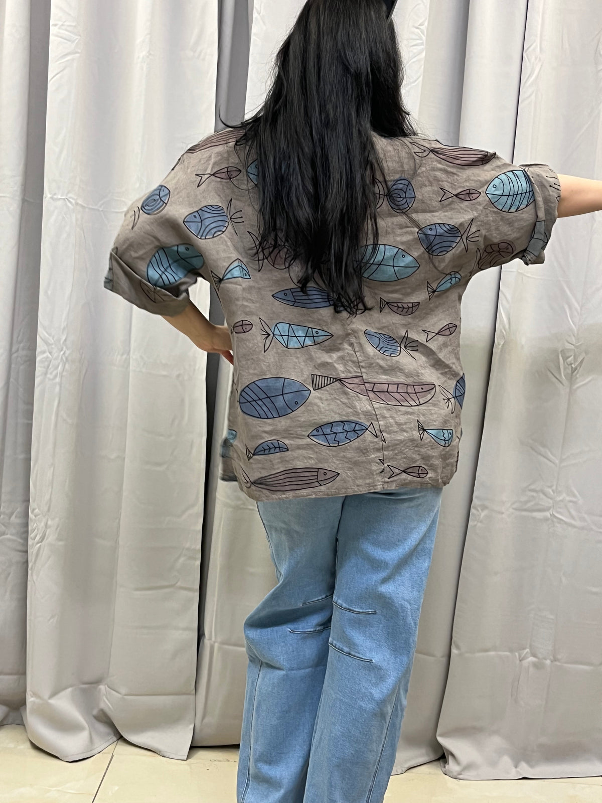 Fish bluse