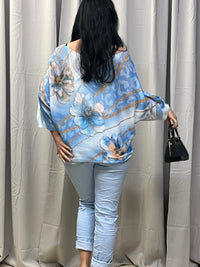Sky blue bluse