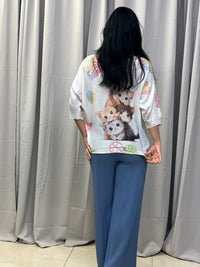 Mariya cat bluse