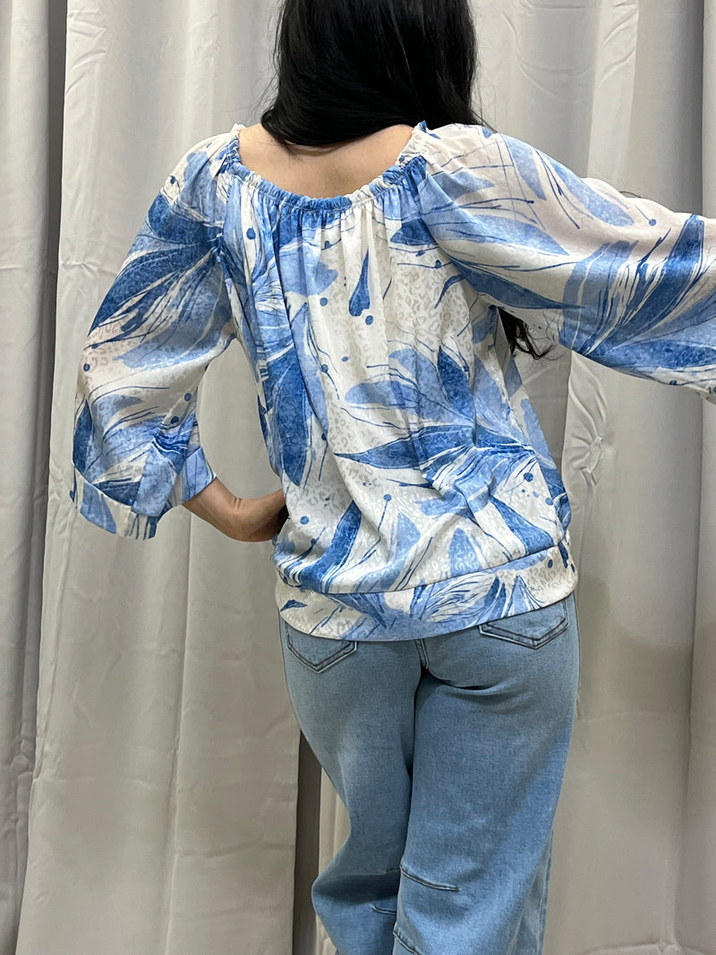 Hanne blå bluse