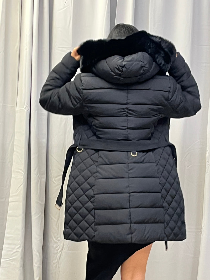 FAUXFUR PELS JAKKE SORT