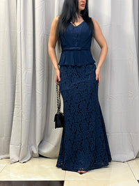 Marineblå Gallakjole