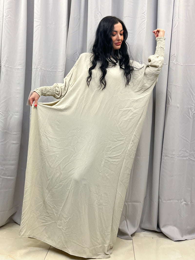 Beige abaya kjole
