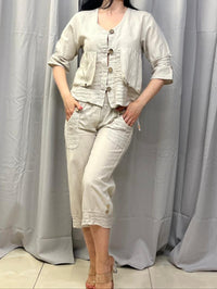 Hør cardigan