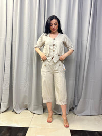 Hør cardigan