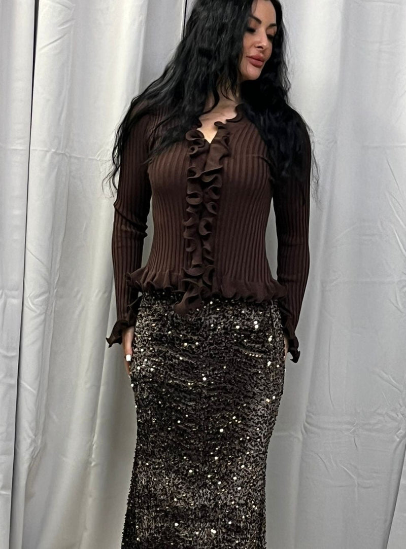 Maya Bluse Feminin Ruffle