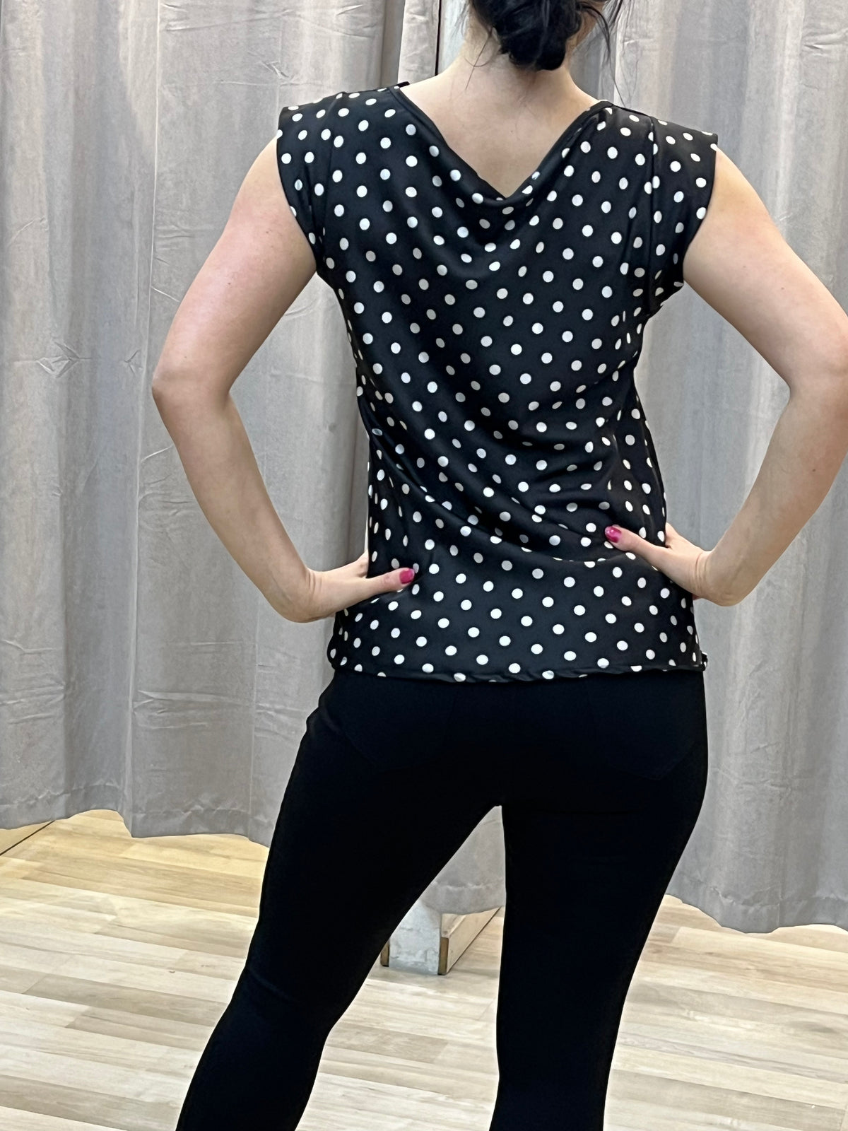 Noir Satin Dots