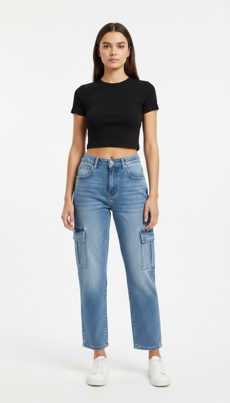 Denim Jeans Bukser til Damer – Klassiske Blå Jeans